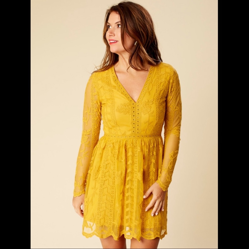 NWT Gold Lace Altar’d State Dress